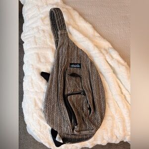 KAVU Rope Sling Bag – Herringbone Neutral Pattern